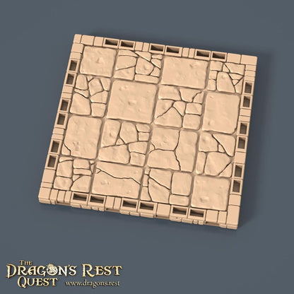 Modular Dungeon Tiles Quarter Set | Dragon’s Rest Terrain 28mm 1.5” Grid | Tabletop RPG Dungeon Layout | DND Terrain Australia