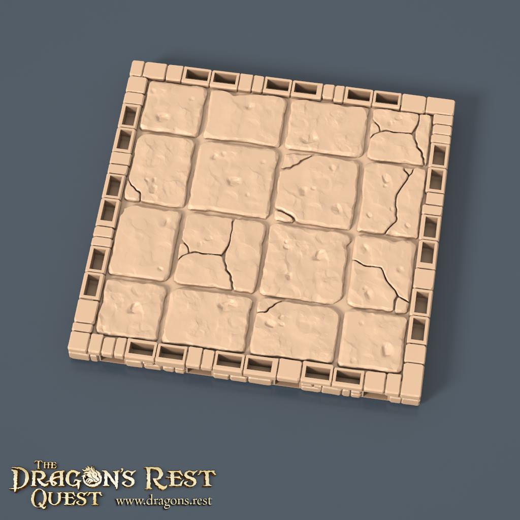 Modular Dungeon Tiles Quarter Set | Dragon’s Rest Terrain 28mm 1.5” Grid | DND Terrain | Ships from Australia