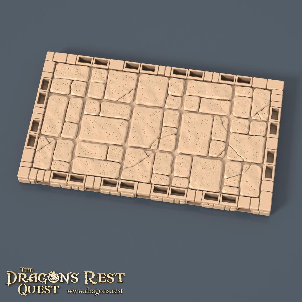 Modular Dungeon Tiles Quarter Set | Dragon’s Rest Terrain 28mm 1.5” Grid | DND Terrain | Ships from Australia