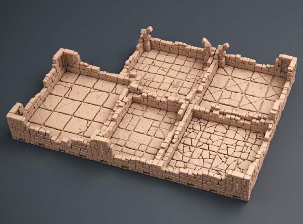 Modular Dungeon Tiles Quarter Set | Dragon’s Rest Terrain 28mm 1.5” Grid | DND Terrain | Ships from Australia