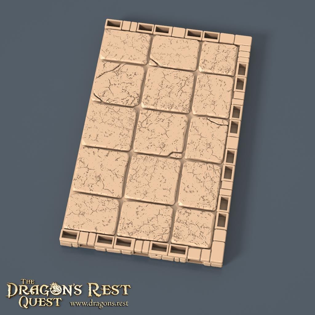 DND Dungeon Room Terrain | Modular Dungeon Tiles Central Room | Dragon’s Rest Terrain 28mm 1.5” Grid | RPG Terrain Australia