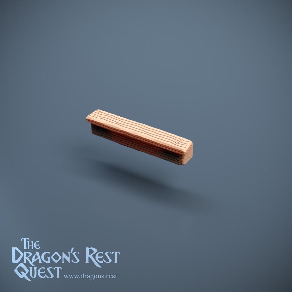 Pier Cap — Short Plain Beam | Docks Terrain | Dragon's Rest | 28mm | Ships from Australia