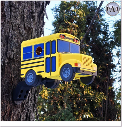 School Bus Birdhouse | Novelty Bird House | Teacher Gift Idea | Unique Garden Decor | Ships from Australia