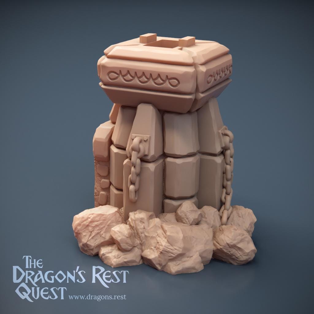 Dock Watchtower Corner 1x1 Variant B — Clean Stone | 28mm Dragon's Rest | Ships Australia