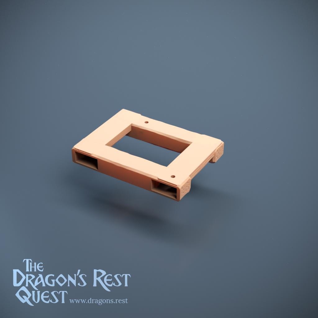 Pier Section — Plain Flat Board | Docks Terrain | Dragon's Rest | 28mm | Ships from Australia