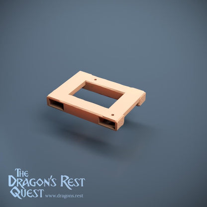 Pier Section — Plain Flat Board | Docks Terrain | Dragon's Rest | 28mm | Ships from Australia