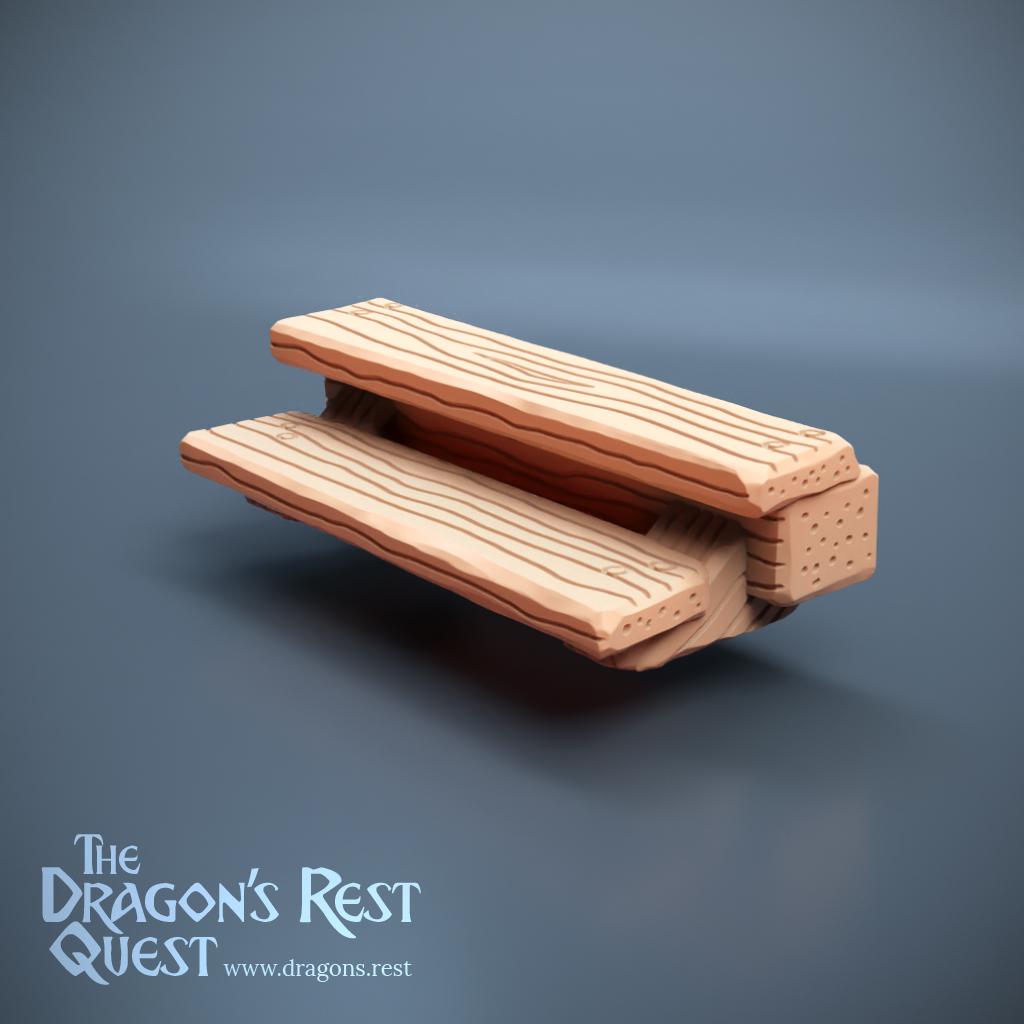 Pier Stairs — Short | Docks Terrain | Dragon's Rest | 28mm | Ships from Australia