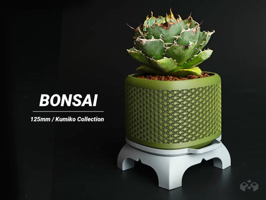 Kumiko Super ellipse Bonsai Planter with Legs