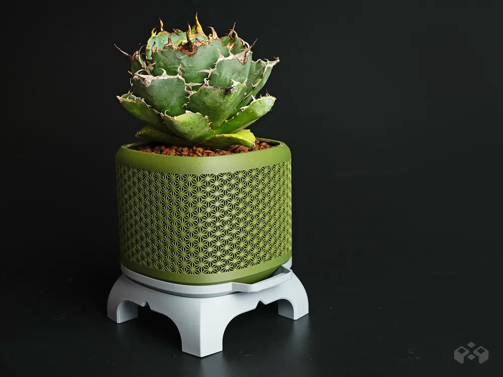 Kumiko Super ellipse Bonsai Planter with Legs