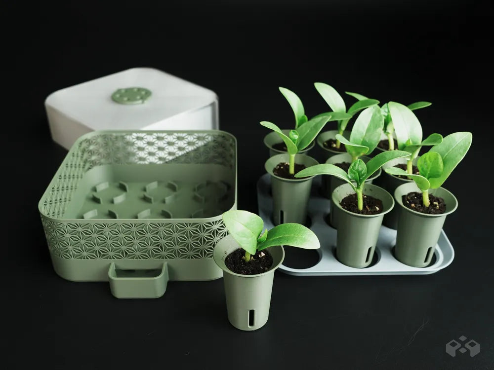 Self‑Watering Seed Starter with Greenhouse Cover