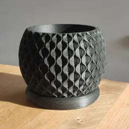 Ripple Planter – with Drip Tray | Planter with tray – Elegant