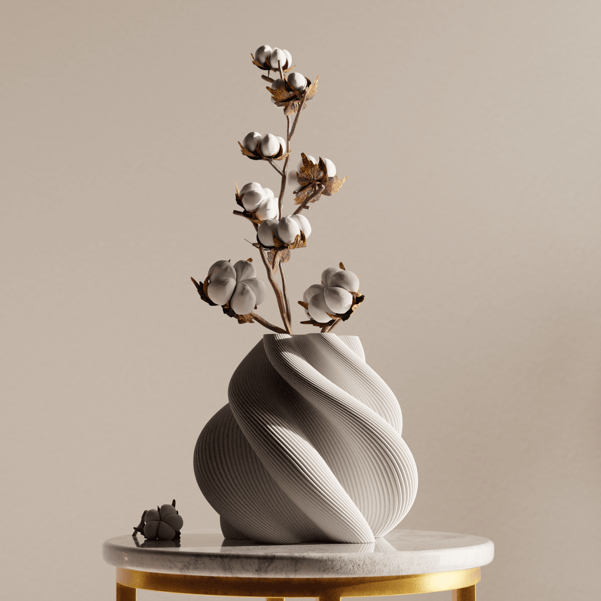 Modern Vase – Sculptural Modern Vase | Vase for dried flowers – Dried