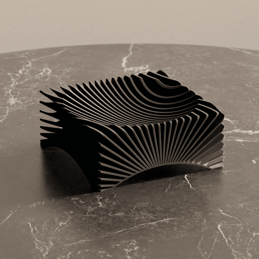 Ripple Decor – Sculptural Home Accent | Two sided display bowl
