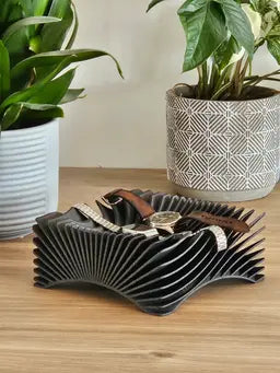 Ripple Decor – Sculptural Home Accent | Two sided display bowl