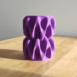 Modern Vase – Sculptural Modern Vase | Stretched out & textured vase