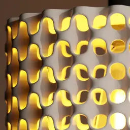 Modern Lamp Shade – Sculptural Pendant Shade | Ceiling lamp shade for E27 lightbulb