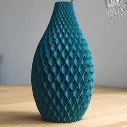 Twisted Vase – Sculptural Modern Vase – Dried