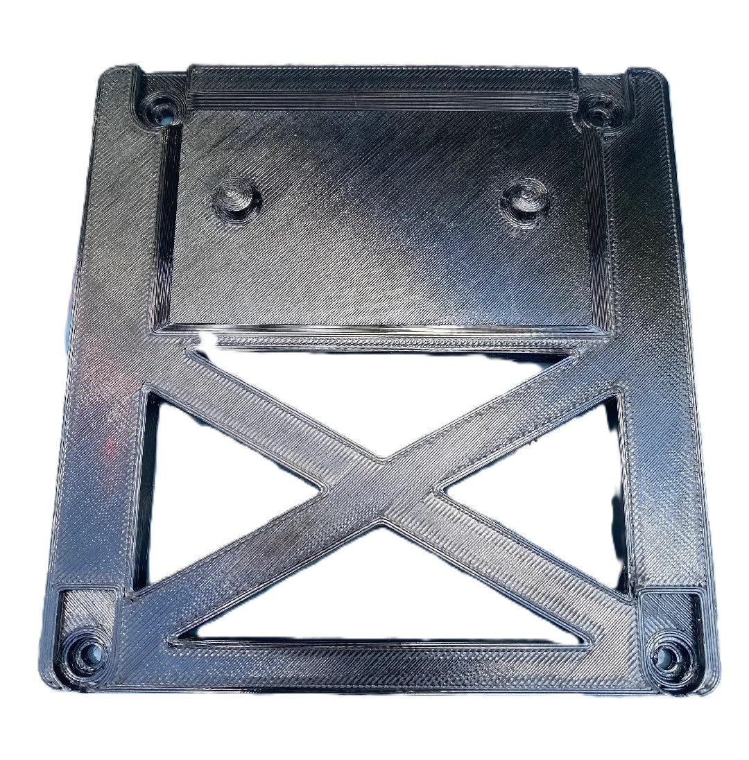 EGO 56V Charger Wall Mount Holder for CH2100E – Black & Green, illustrating the flat surface and mounting points.
