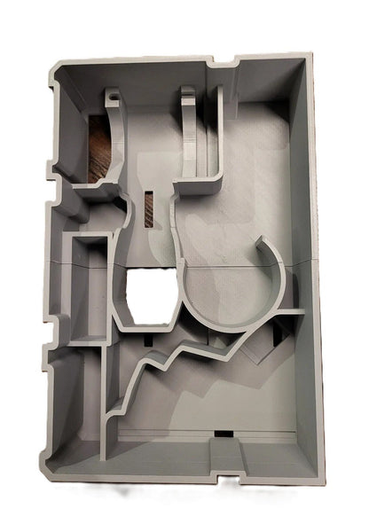 Milwaukee M12 Cutoff Tool Insert for 2522-20 & AUS/UK Models – Insert Only; top view of the tool insert showcasing its organized compartments for secure storage.