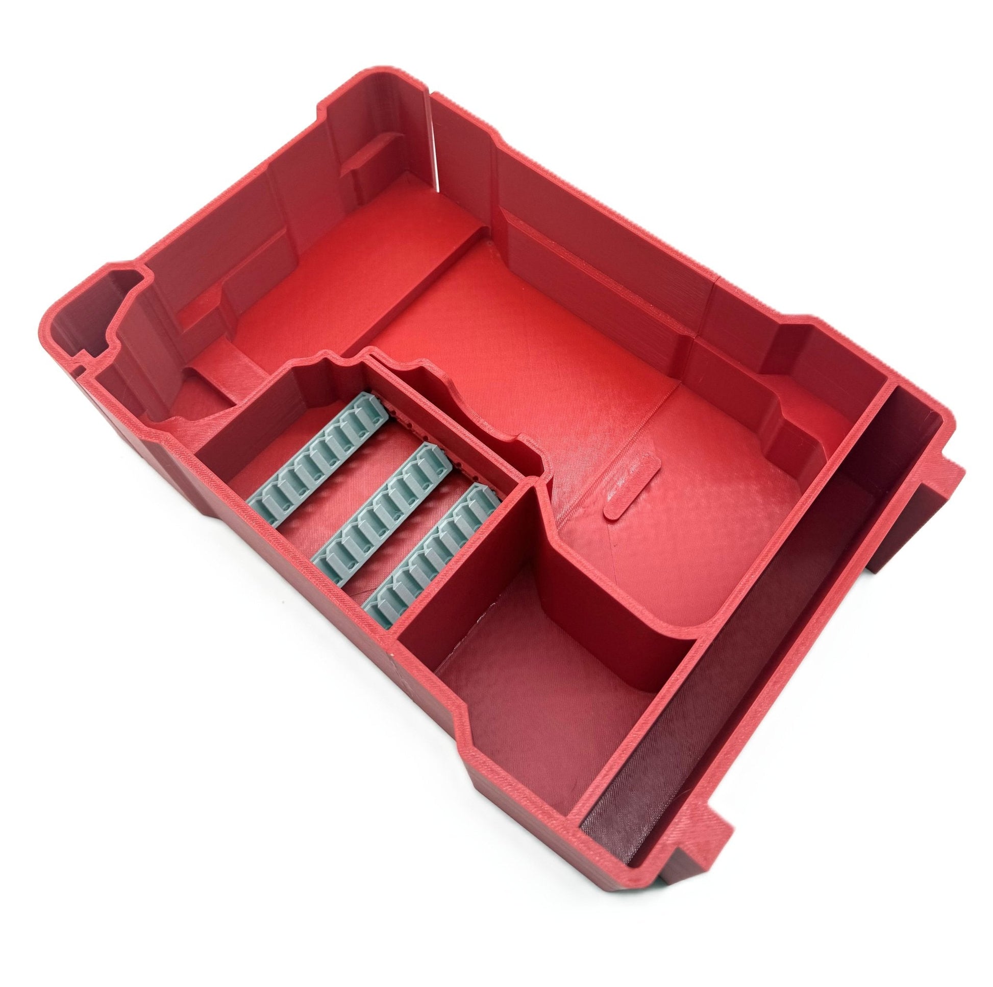 Milwaukee M18 Fuel Drill Insert for Gen 3 & 4 Mod 2804-20, 2904-20 – Insert Only, shown from an angled perspective, illustrating multiple compartments for organized tool storage.