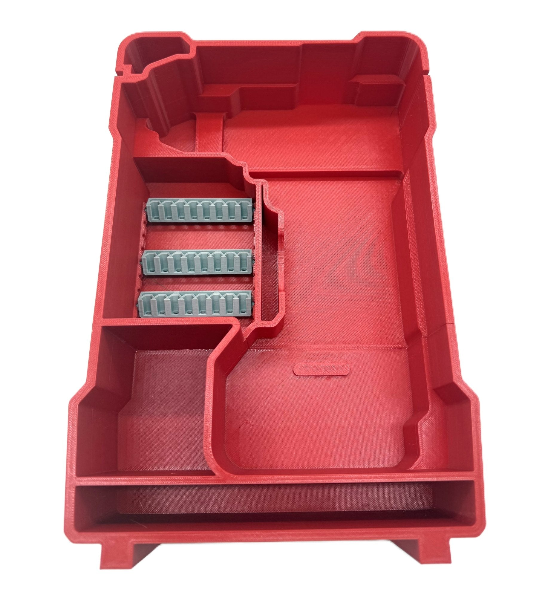 Milwaukee M18 Fuel Drill Insert for Gen 3 & 4 Mod 2804-20, 2904-20 – Insert Only, featuring a sturdy red design with compartments for efficient tool organization.
