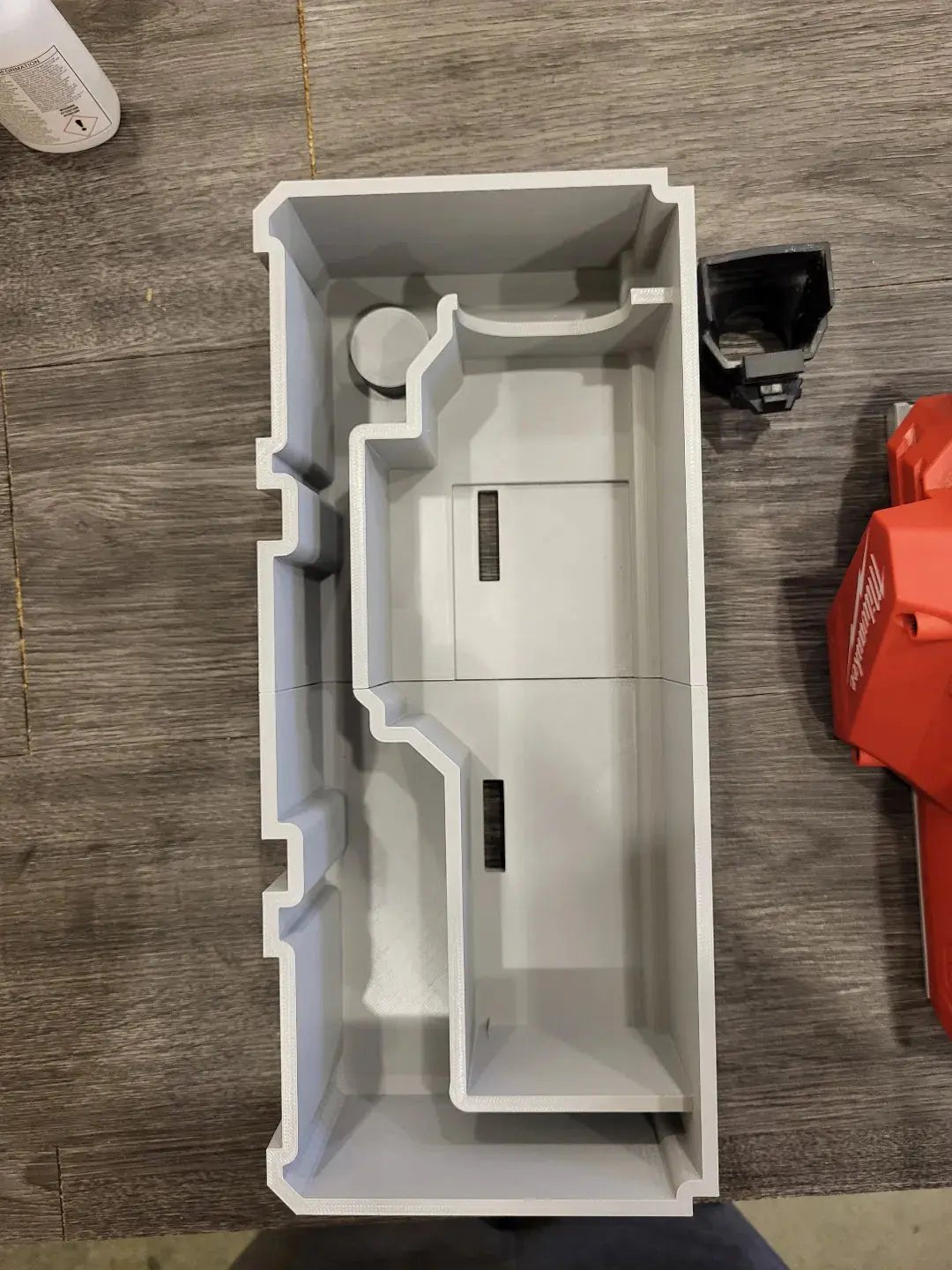 Overview of the M12 Planer tool insert for Milwaukee Packout system, featuring a spacious design for efficient tool storage.