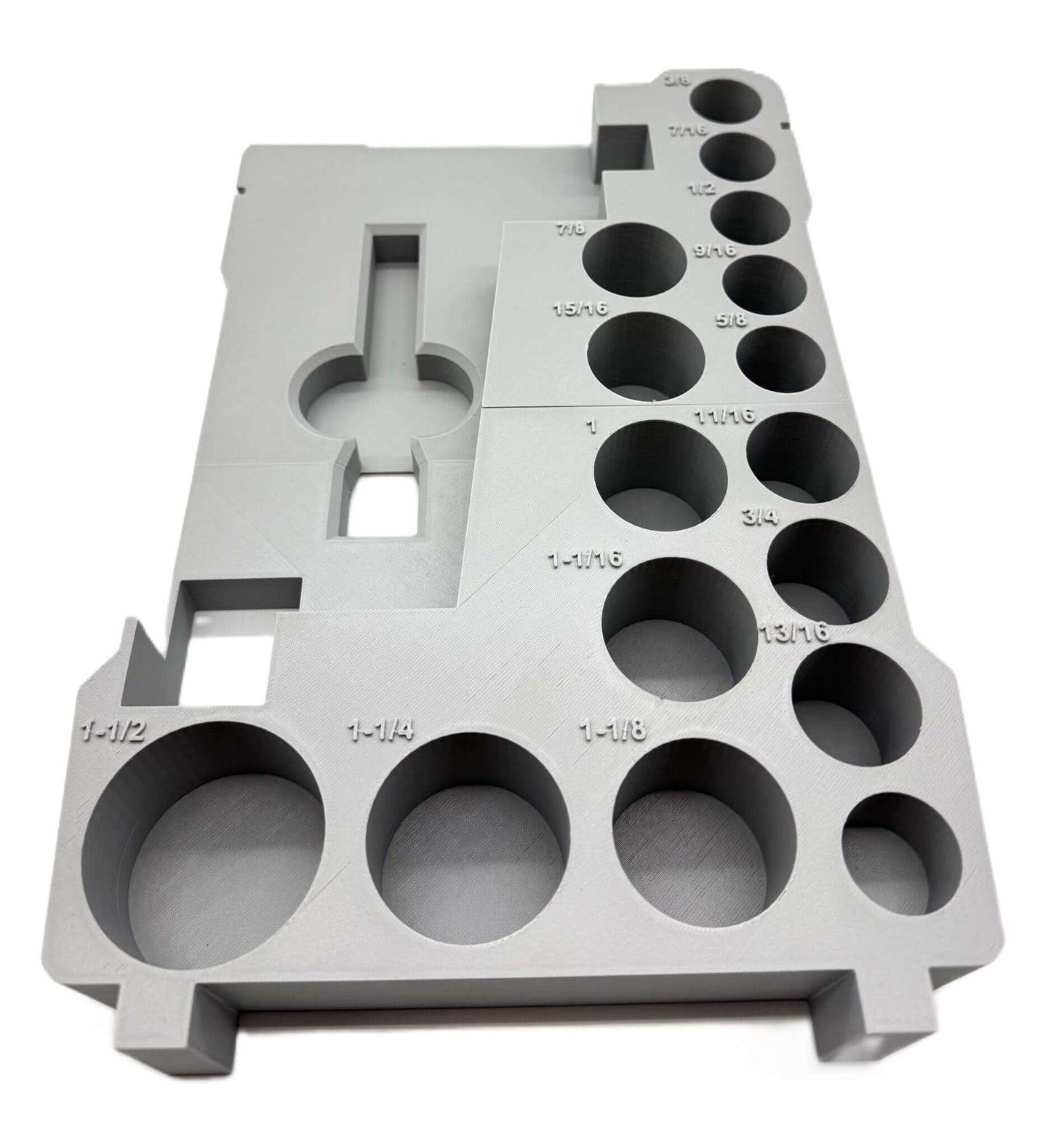 Packout Insert For Milwaukee 1/2" Mid-Torque Wrench - USA 2962-20, AUS/UK M18FIW2F12 – Insert Only in gray, designed for precise fit and stability of tools during transport.