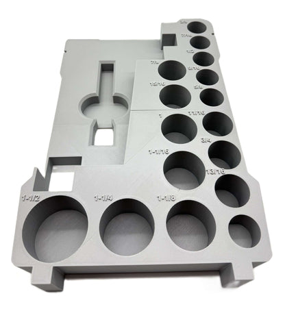 Packout Insert For Milwaukee 1/2" Mid-Torque Wrench - USA 2962-20, AUS/UK M18FIW2F12 – Insert Only in gray, designed for precise fit and stability of tools during transport.