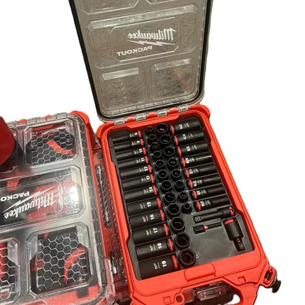 Milwaukee Packout socket organizer insert with various sizes for efficient tool storage and organization