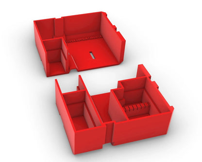 Insert to Suit Jigsaw Organizer – Compatible with Milwaukee Packout, showcasing the removable sections of the red tool organizer insert.