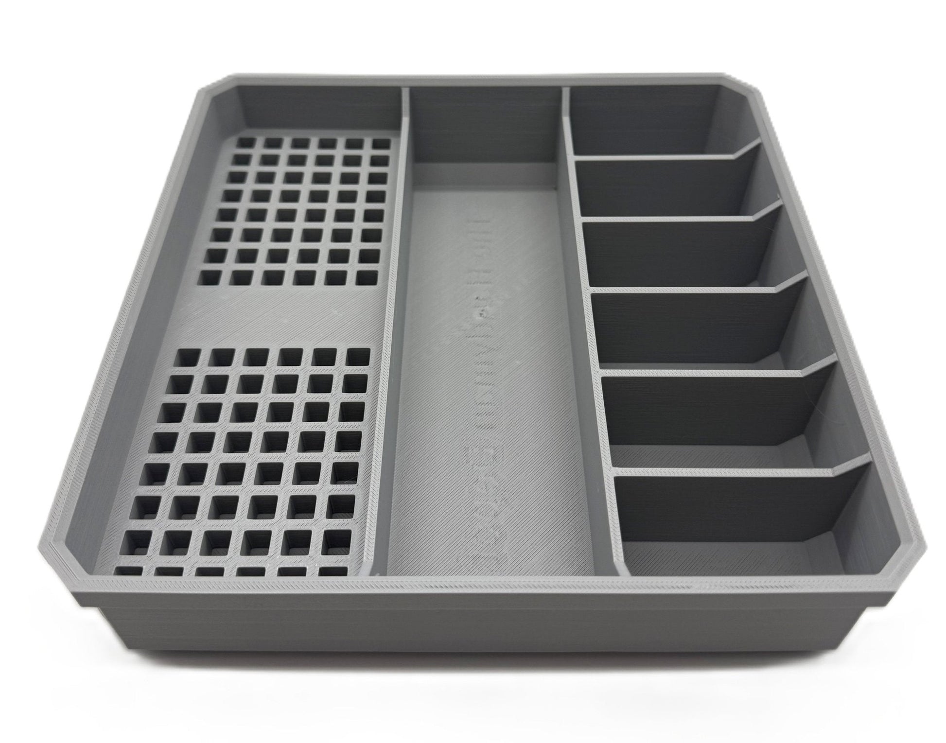 Packout Insert for Driver Bits & Drill Accessories Insert Only, in sleek grey, highlighting a durable construction with various compartments for organized tool storage.