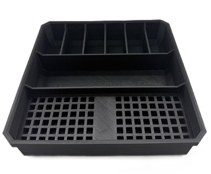 Packout Insert for Driver Bits & Drill Accessories Insert Only, featuring a black organizer insert with multiple compartments for efficient storage, compatible with Milwaukee Packout systems.