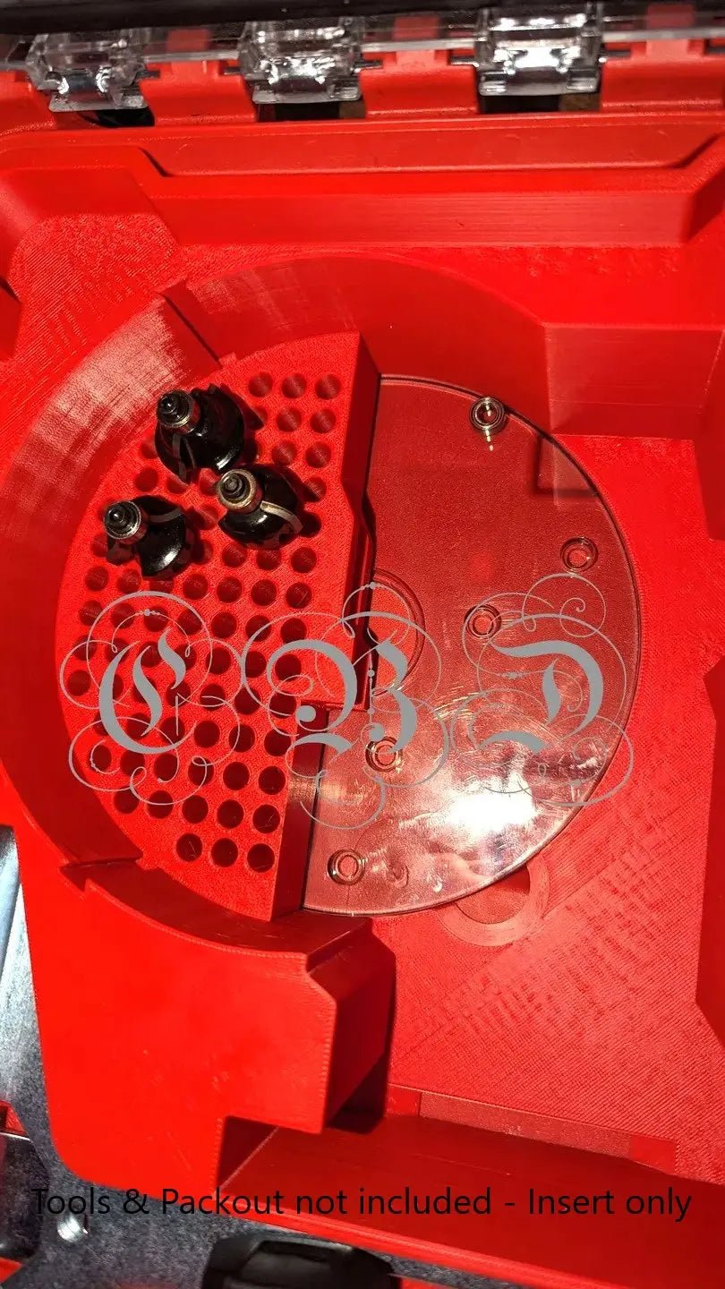 Packout Insert for M18 Router – Perfect Fit Organizer Solution featuring a close-up view of the insert design, ideal for tool organization.