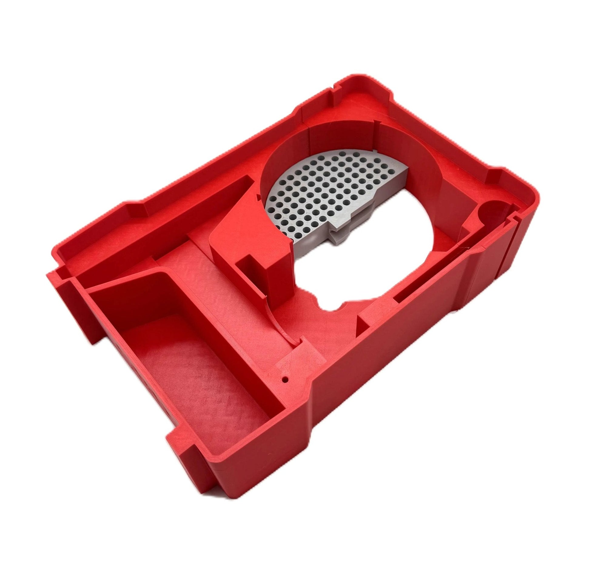 Packout Insert for M18 Router – Perfect Fit Organizer Solution emphasizing the precision fit with structured interior sections.