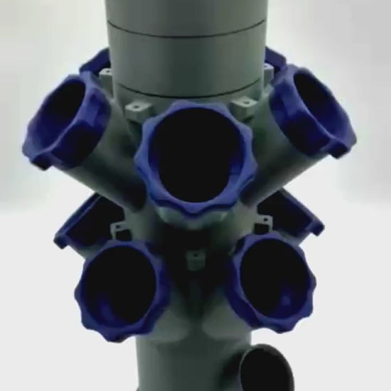 Modular Hydroponic System Tower for Indoor Vertical Gardening - Eco-Friendly Design