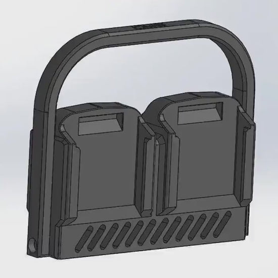 Battery Holder – Makita M18 Quad Wall-Mountable Organizer for Batteries, Storage Caddy, Heavy-Duty Tool Accessory