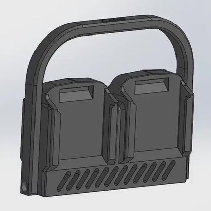 Battery Holder – Makita M18 Quad Wall-Mountable Organizer for Batteries, Storage Caddy, Heavy-Duty Tool Accessory