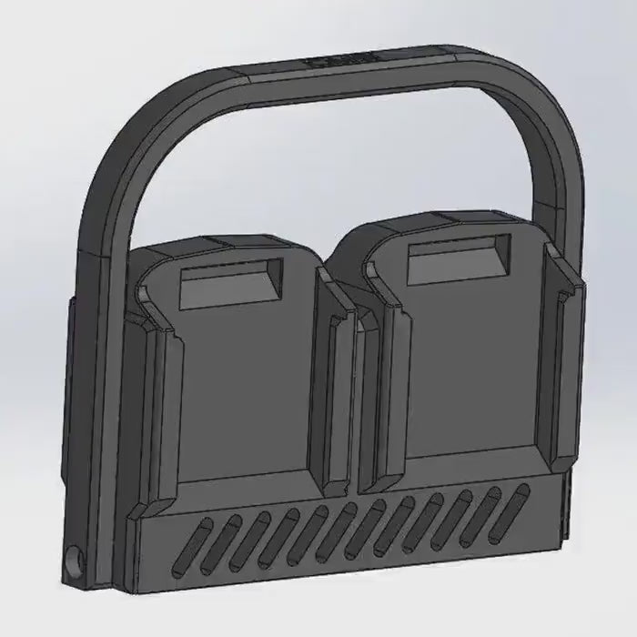 Battery Holder – Makita M18 Quad Wall-Mountable Organizer for Batteries, Storage Caddy, Heavy-Duty Tool Accessory