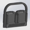 Battery Holder – Makita M18 Quad Wall-Mountable Organizer for Batteries, Storage Caddy, Heavy-Duty Tool Accessory