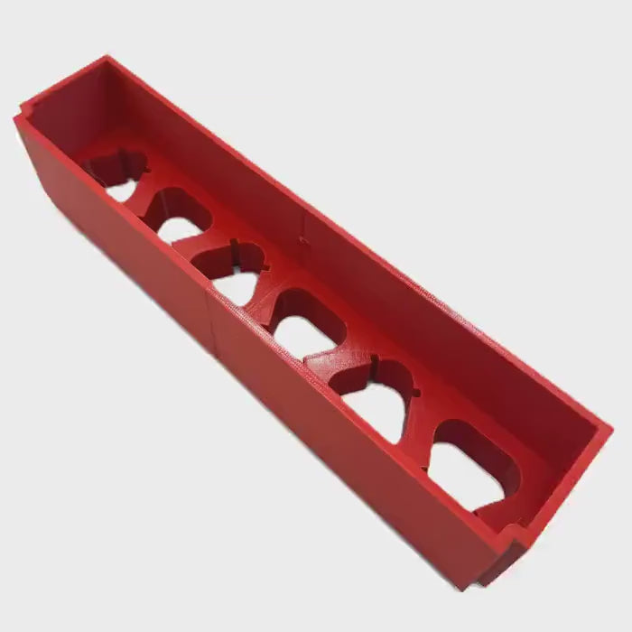 Battery Holder - 6-Slot Slim Organizer for Milwaukee M12 Batteries | Fits Packout Drawer, Compact Storage Solution