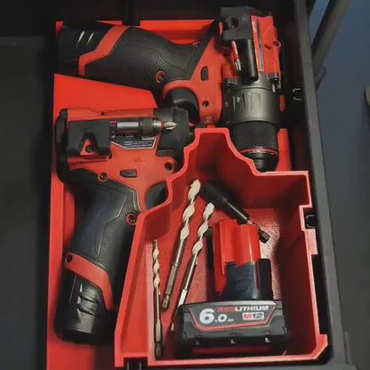 M12 FUEL Drill Impact Driver Combo Set GEN 3 Power Tools Insert for Professionals & DIY Enthusiasts