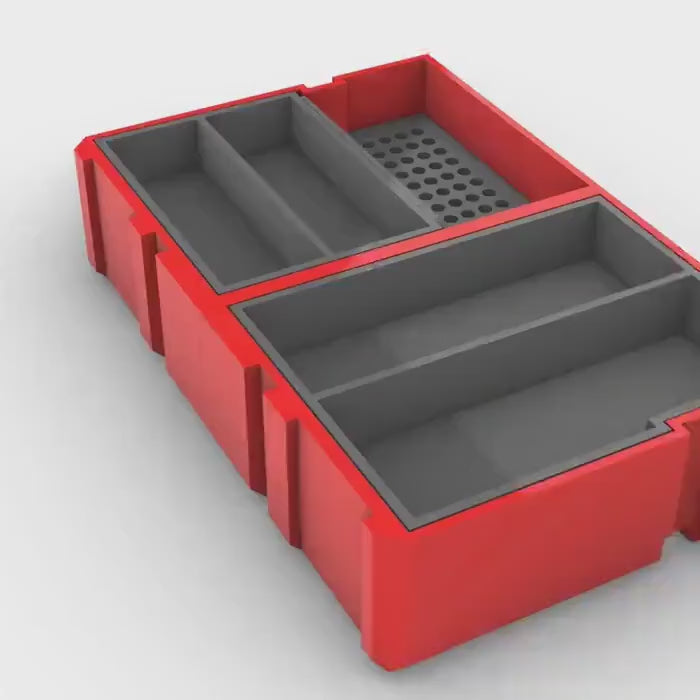 Milwaukee Packout Insert to suit Drill and Hex Bit Storage – Universal Fit / Compatible with 3-Drawer Packout System