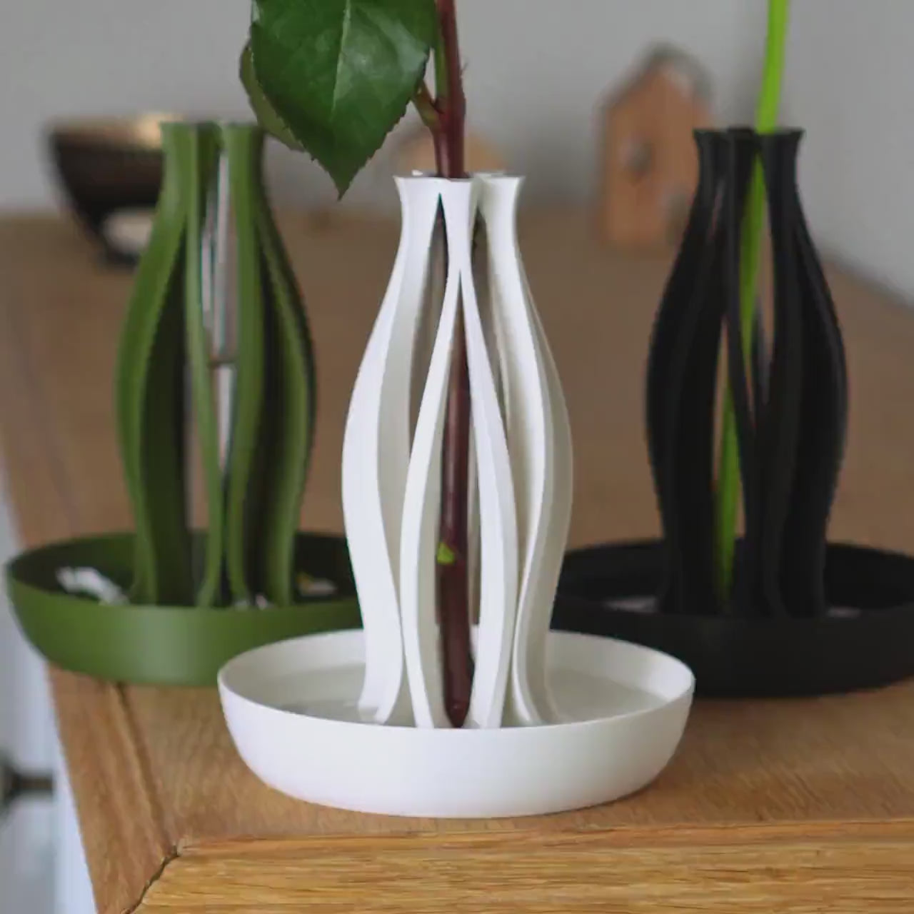 Emberflare Propagation Vase - Japandi Minimalist Artistic Vessel | Contemporary Test Tube Vase with Included 2 cm Propagation Tube