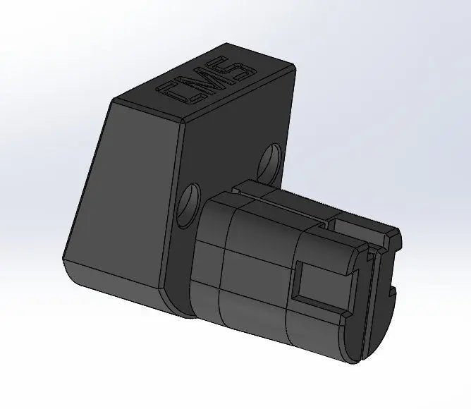 3D rendering of the Ryobi 18V One+ Tool Holder component, emphasizing its durable construction and compatibility for secure tool organization.