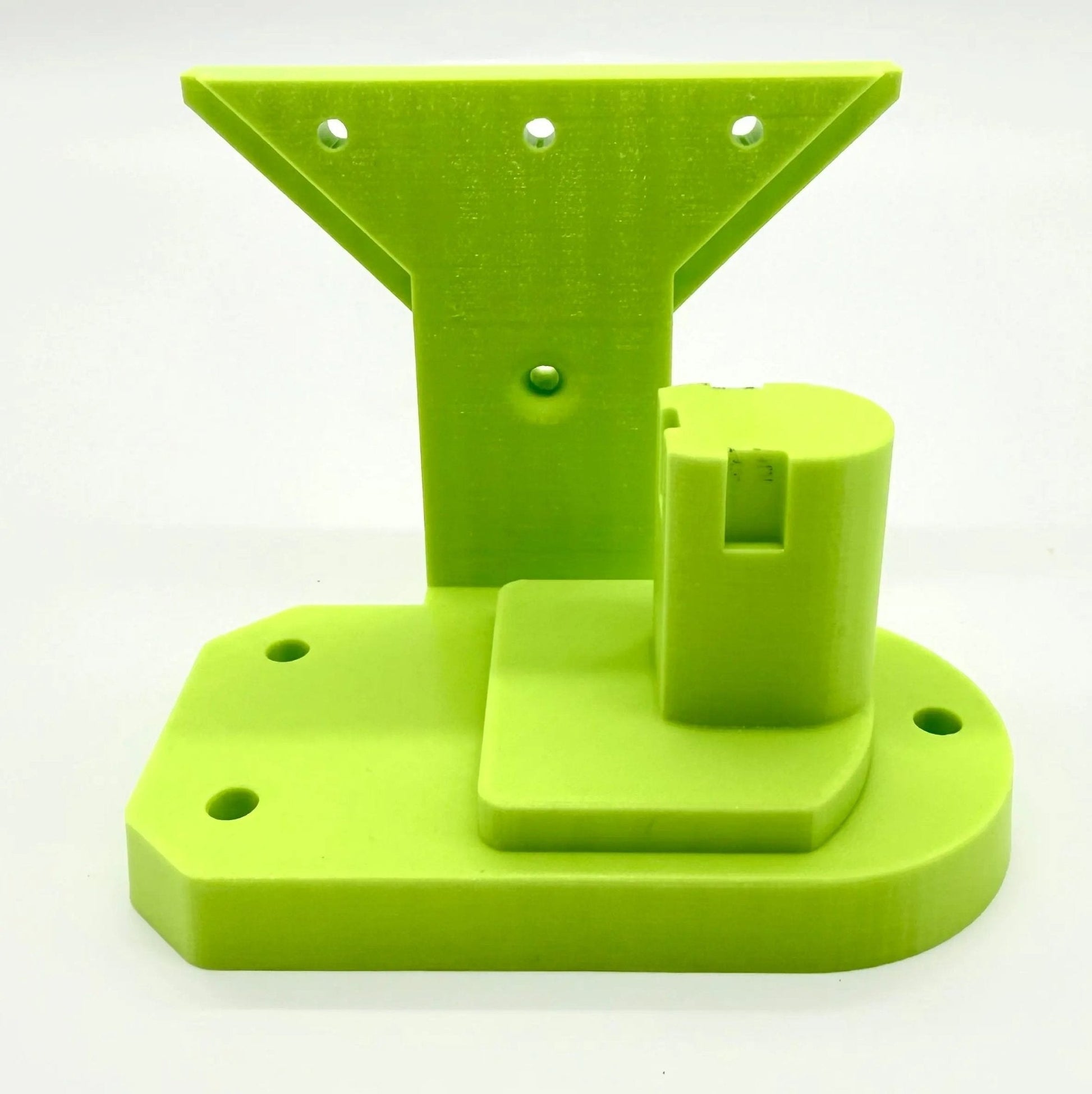 Mount to suit Tool Mount - Durable PETG Wall Holder in vibrant green color, designed for Ryobi tools, showcasing a robust and secure design for efficient workspace organization.