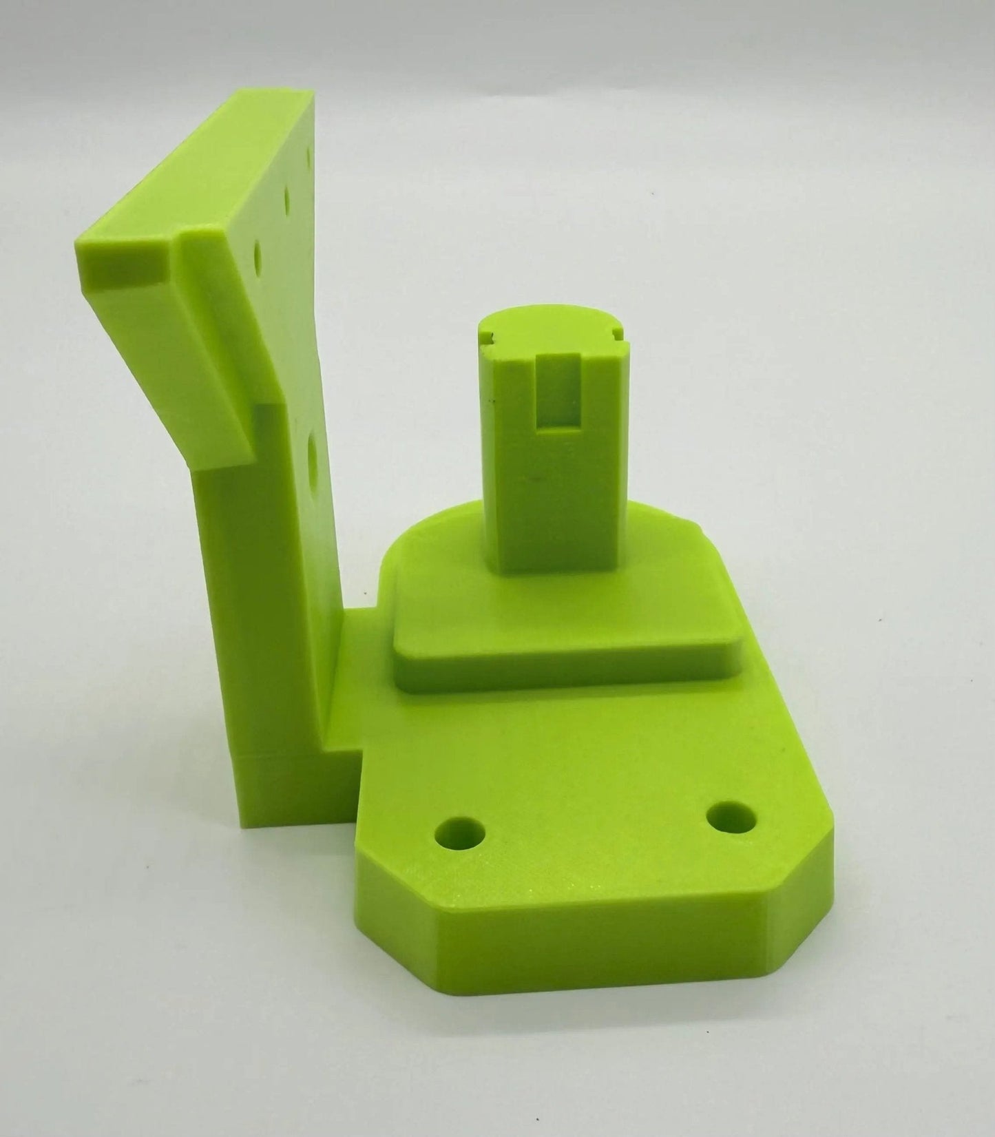 Mount to suit Tool Mount - Durable PETG Wall Holder in vibrant green for Ryobi tools, showcasing advanced design and functionality.