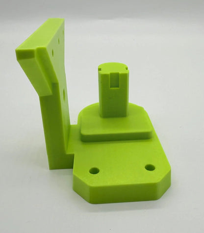 Mount to suit Tool Mount - Durable PETG Wall Holder in vibrant green for Ryobi tools, showcasing advanced design and functionality.