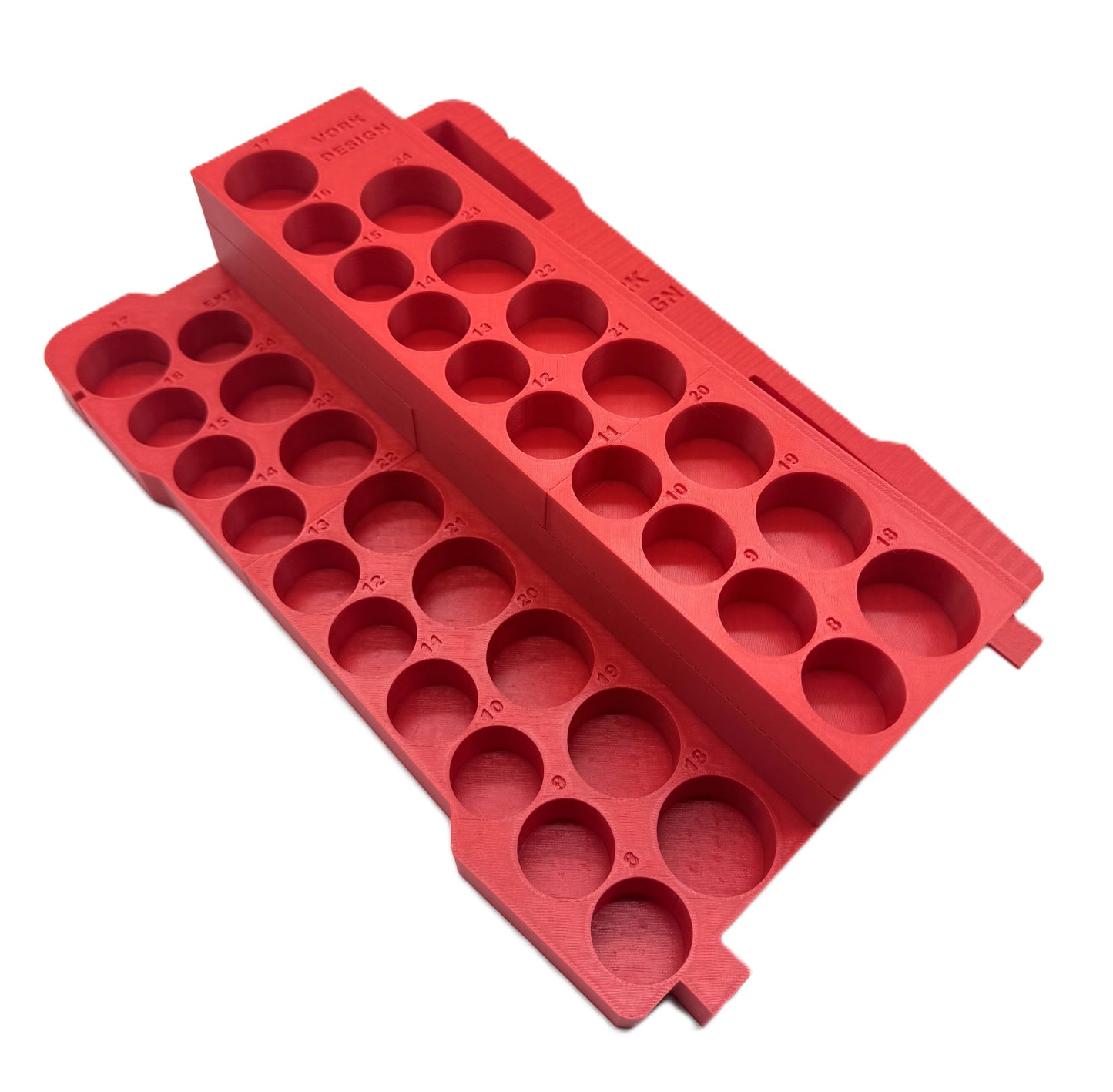 Precision Packout Insert for M12 Ratchet – USA 2557-20 / AUS/UK M12FIR38, featuring durable high-quality PETG material, designed for optimal tool organization with snug fit slots.